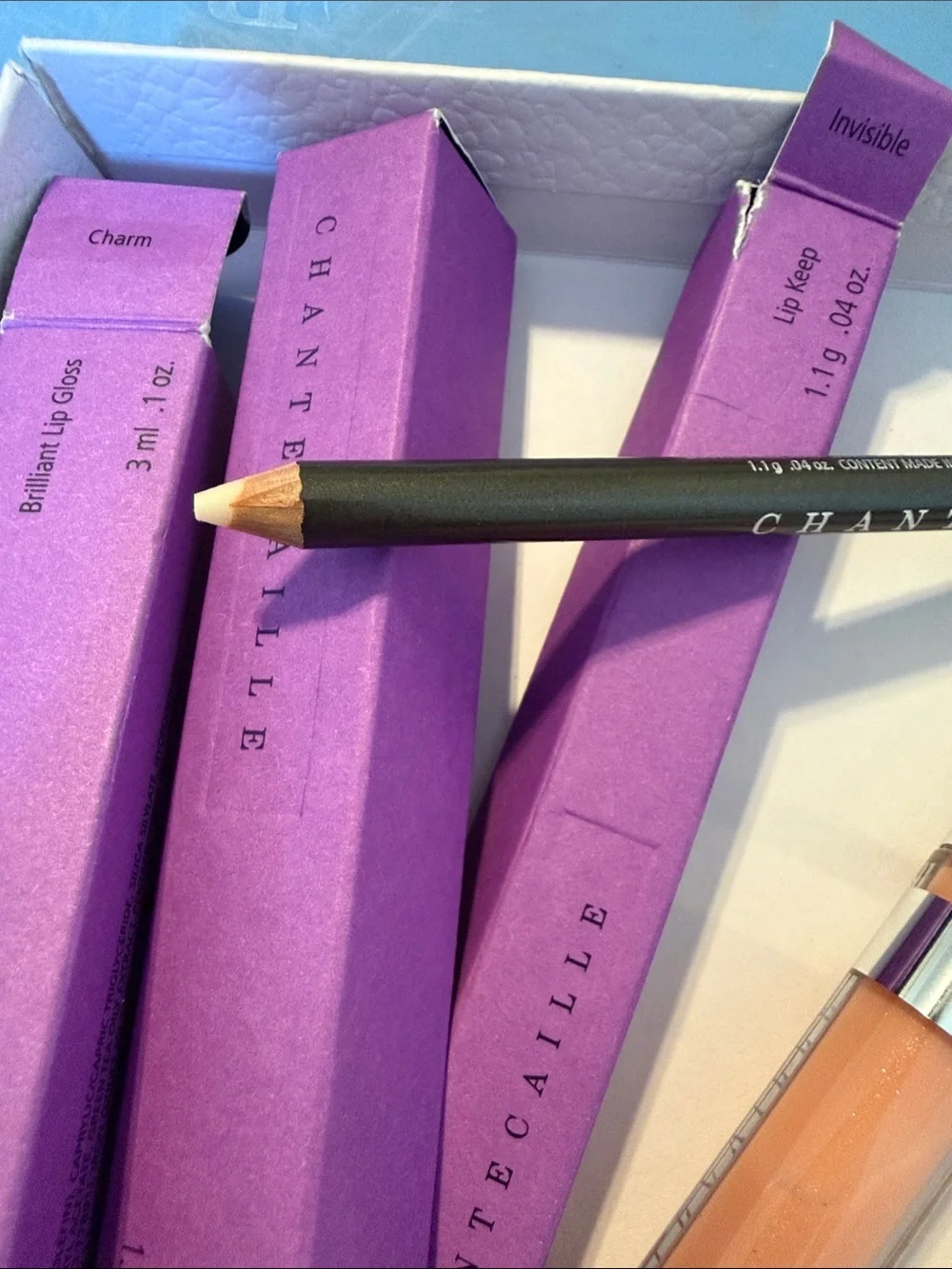Chantecaille Lip Gloss & Cheek Gelee Set  & Lip Keep — Peach, Coral, Pink